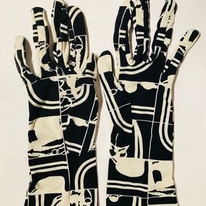 HERMES Silk Groves Two Tones Black/White was $598